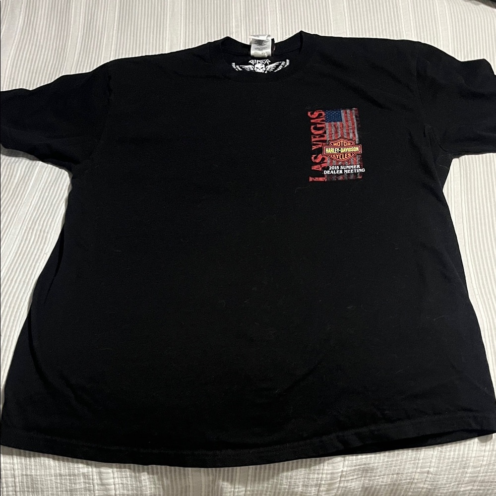 Harley-Davidson Black Tee with Graphic Design